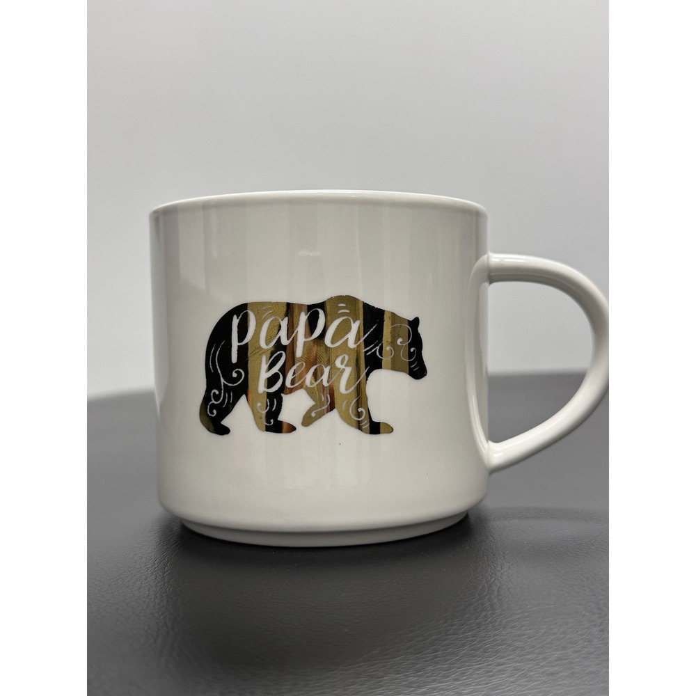 "Papa Bear" -Threshold Porcelain Coffee‎ Mug Cup.